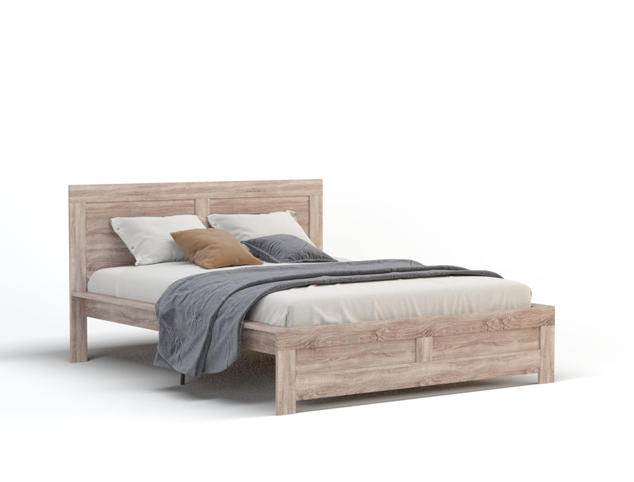 Beckham Wooden Light Oak Bed Frame