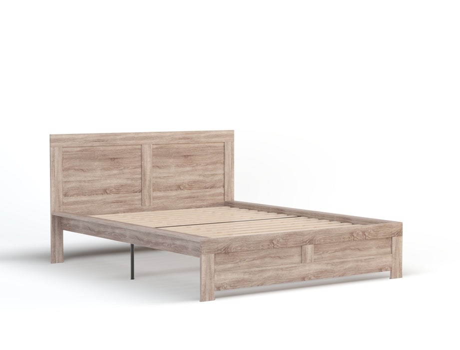 Beckham Wooden Light Oak Bed Frame