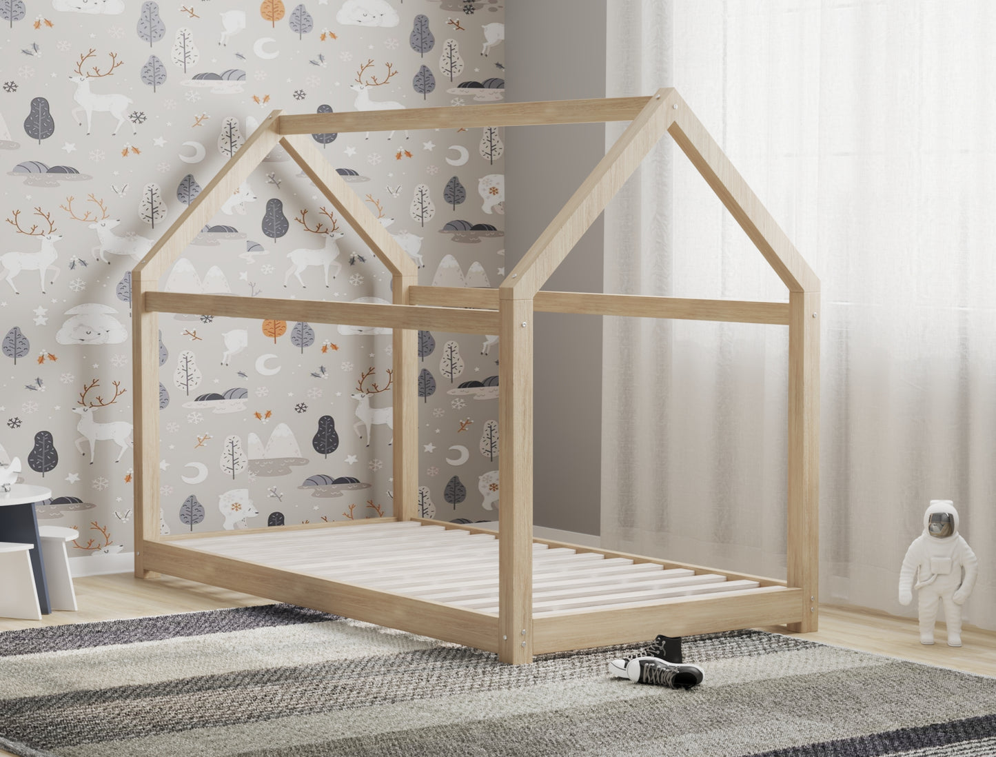 Parker Natural Pine Kid House Bed