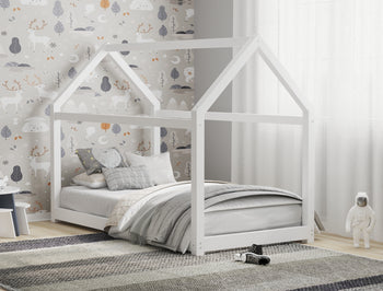 Parker White Pine Kid House Bed