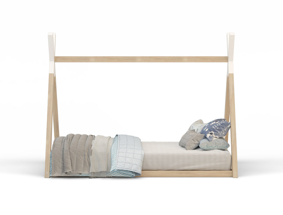 Chloe Natural White Pine Kid House Bed