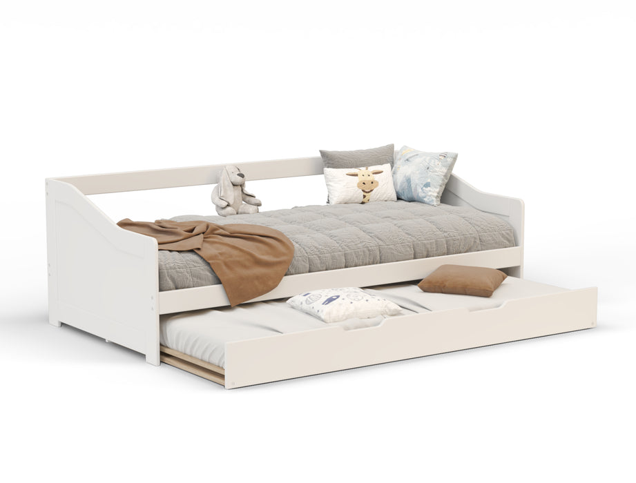 Tommy White Wooden Trundle
