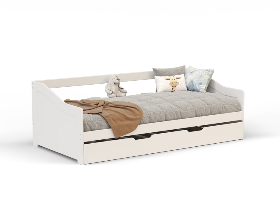 Tommy White Wooden Trundle