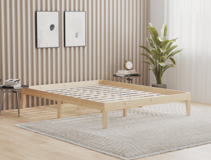 Charlie Wooden Natural Bed Frame