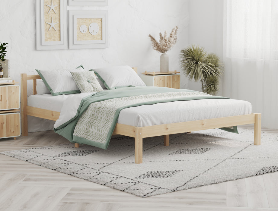 Cooper Wooden Natural Bed Frame