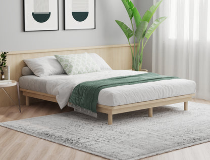 Ronin Natural Wooden Platform Bed Frame