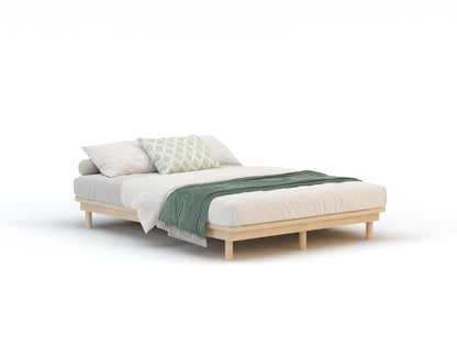 Ronin Natural Wooden Platform Bed Frame