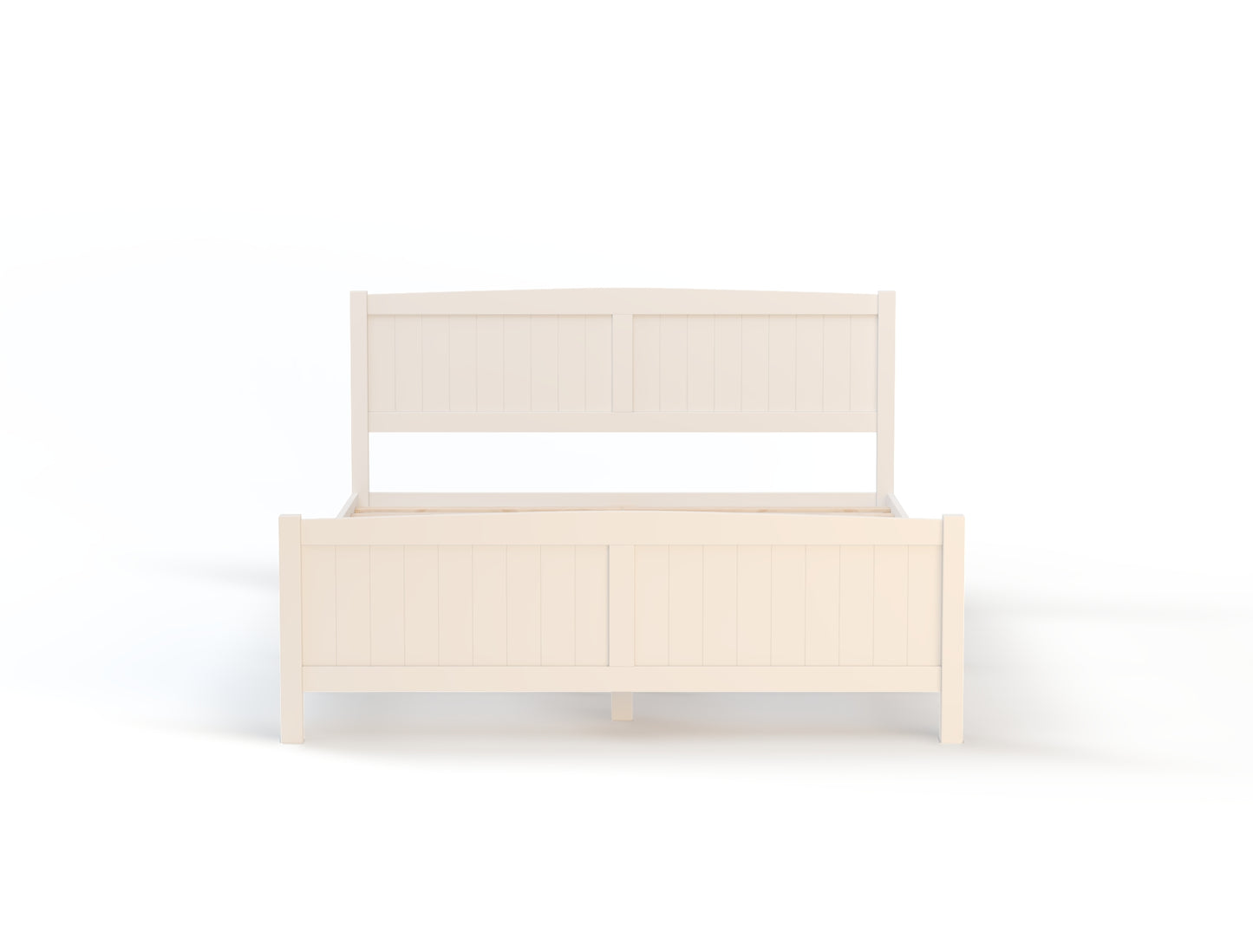 Monty Wooden White Bed Frame
