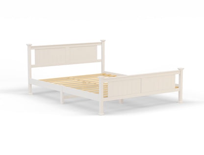 Serena Wooden White Bed Frame