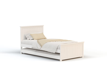 Teo White Wooden Trundle