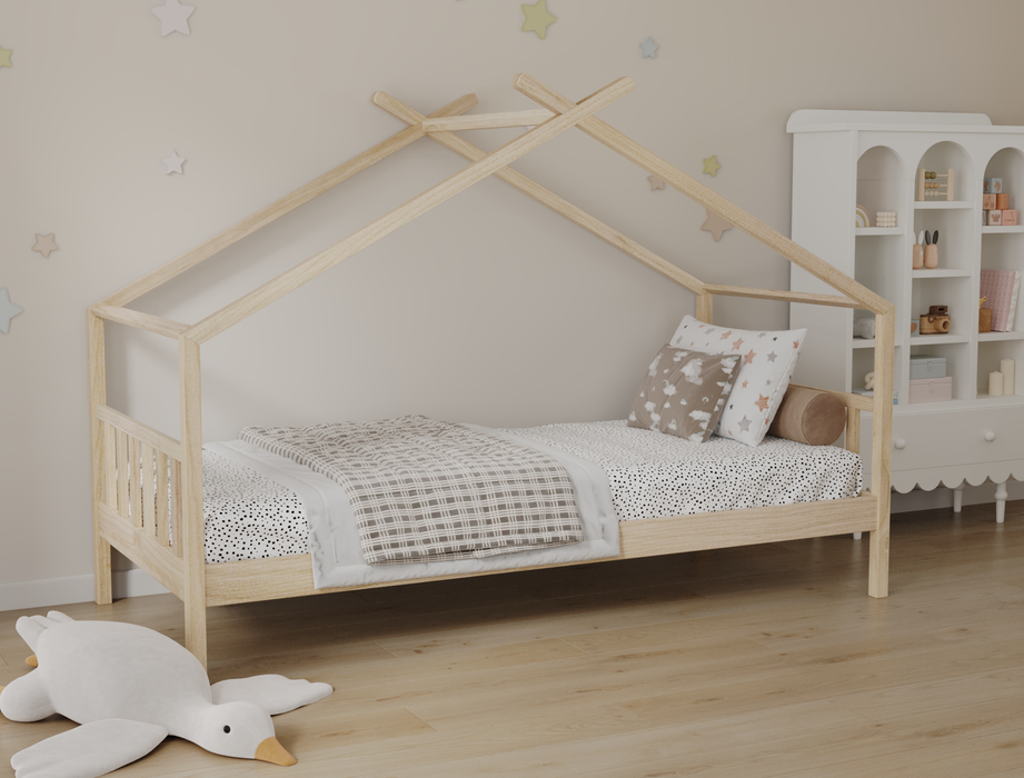 Izumi Natural Pine Kid House Bed