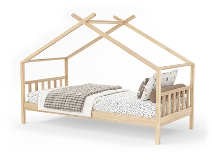 Izumi Natural Pine Kid House Bed