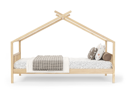 Izumi Natural Pine Kid House Bed