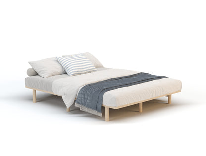 Winslette Natural Wooden Platform Bed Frame