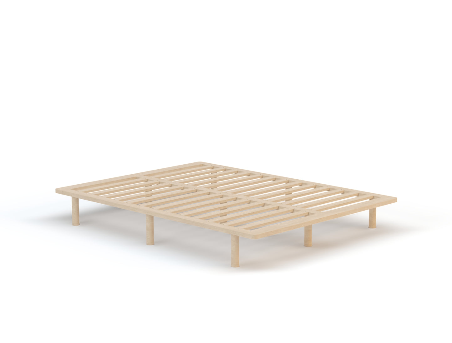 Winslette Natural Wooden Platform Bed Frame