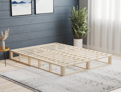 Kingston Natural Wooden Platform Bed Frame