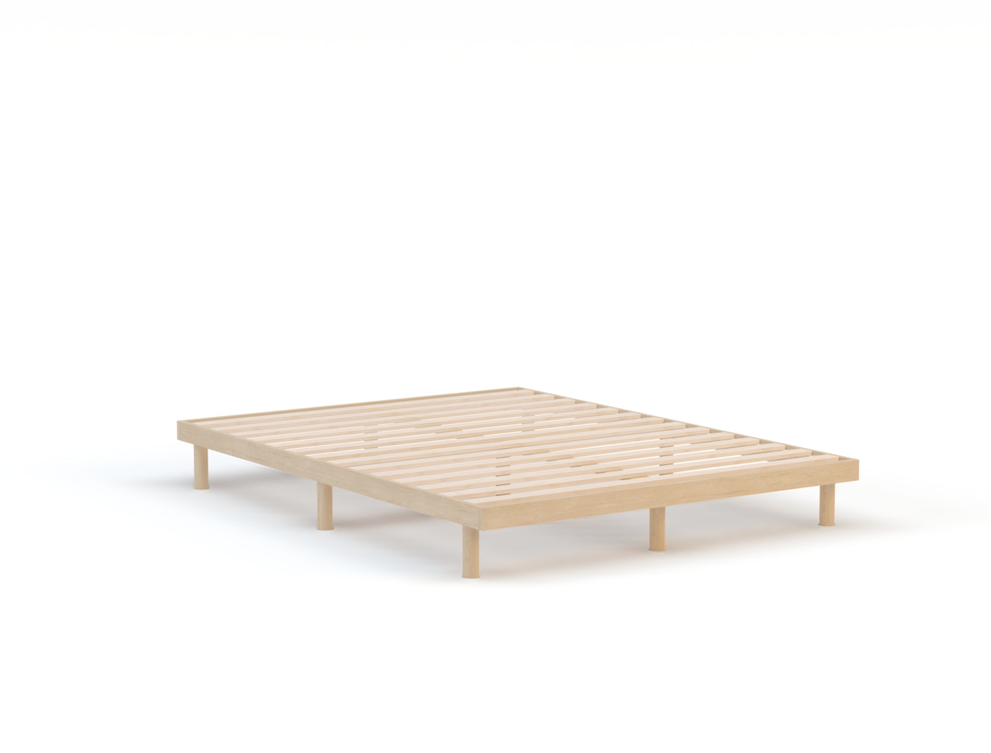 Casey Natural Wooden Platform Bed Frame