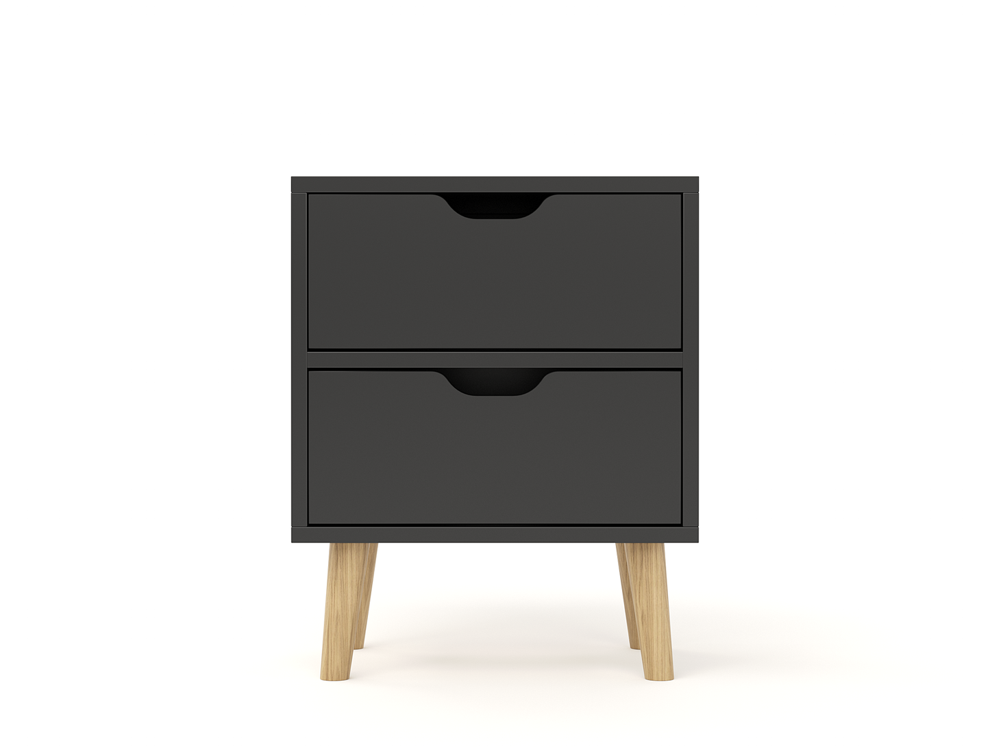 Luca Black Bedside Table