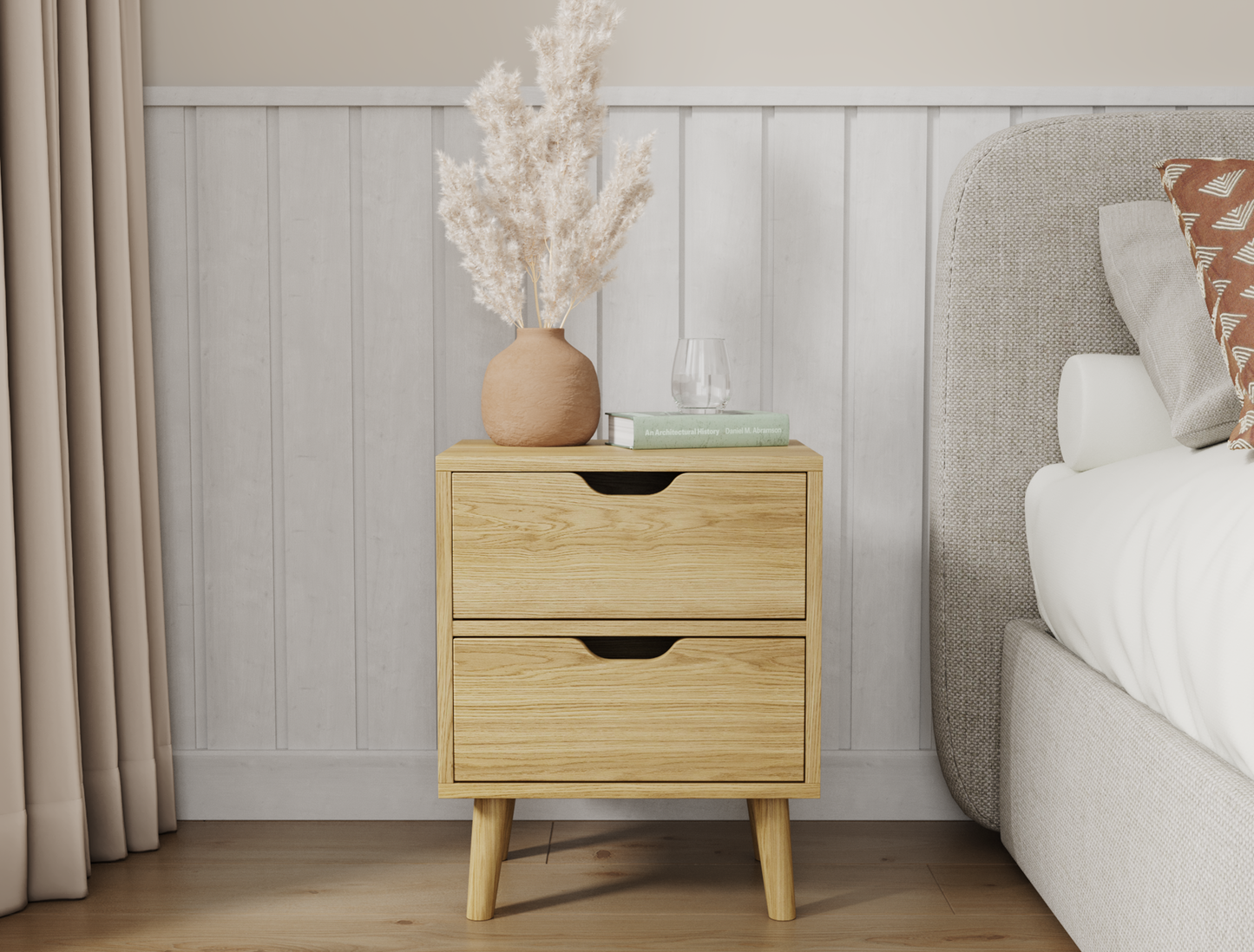 Luca Natural Bedside Table