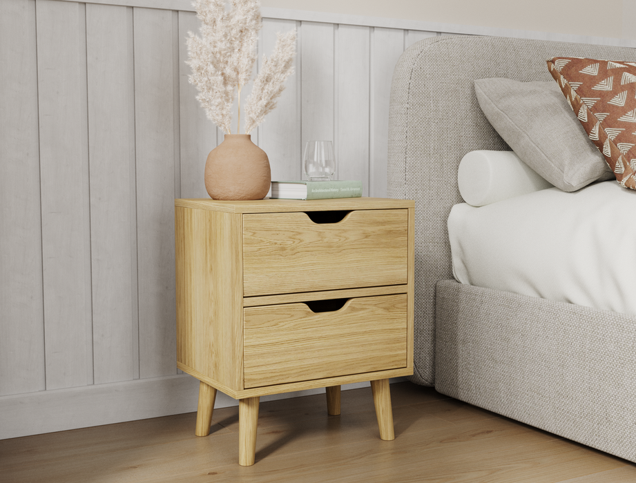 Luca Natural Bedside Table