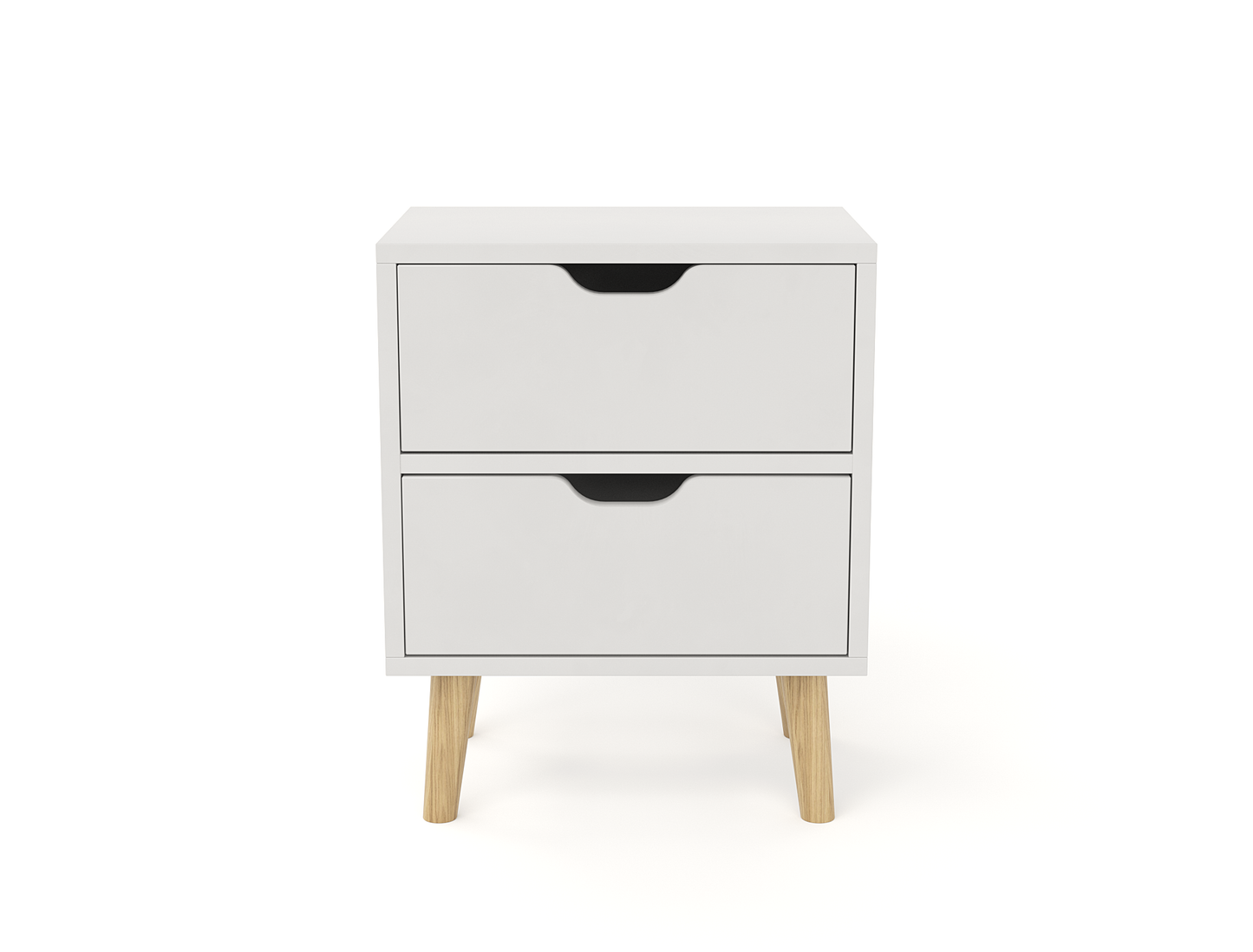 Luca White Bedside Table