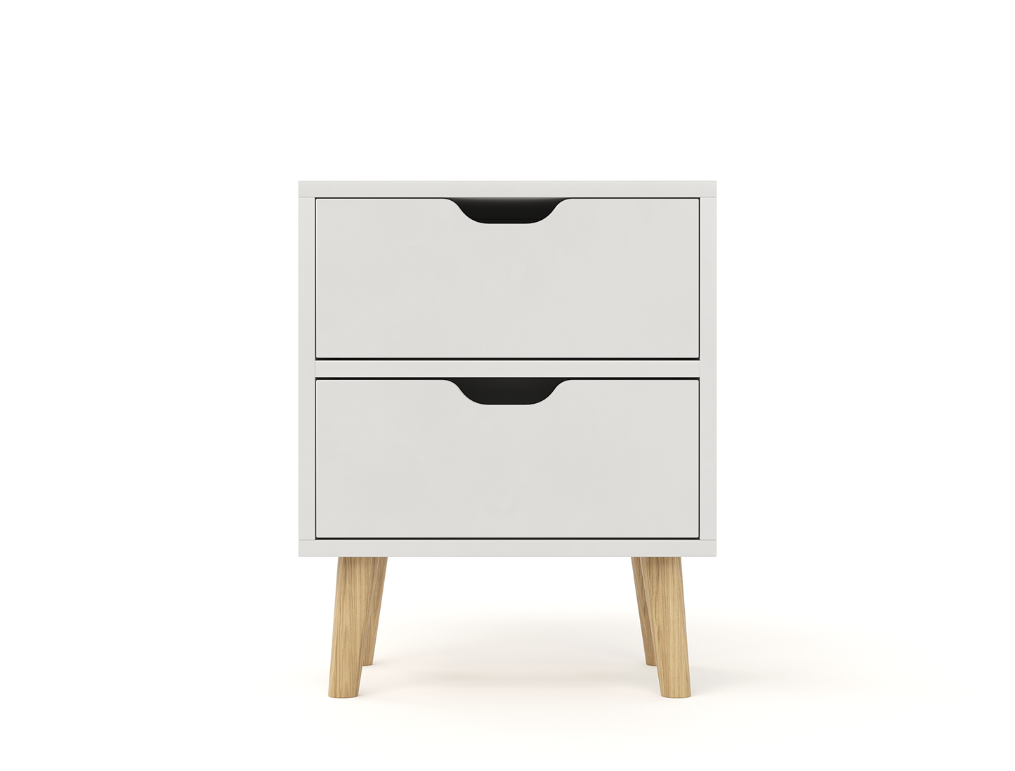 Luca White Bedside Table