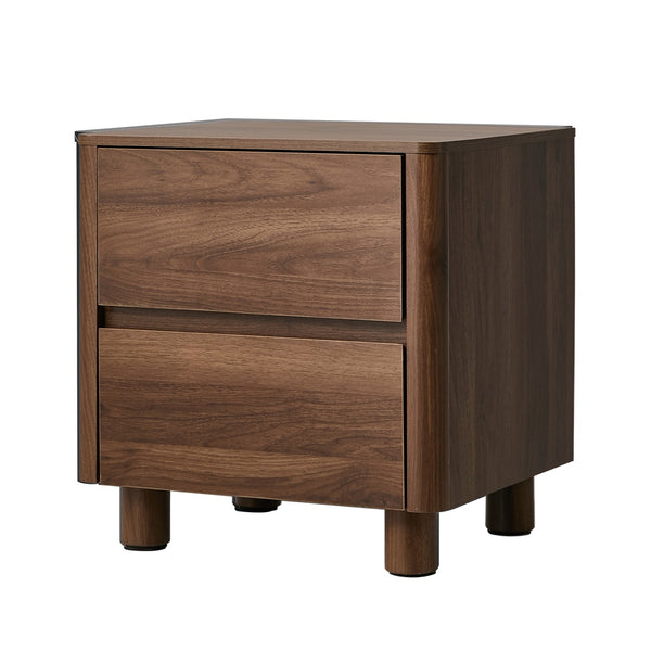 Luna Walnut Bedside Table