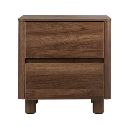 Luna Walnut Bedside Table