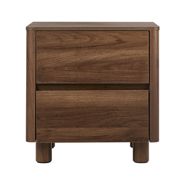 Luna Walnut Bedside Table