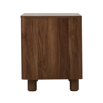 Luna Walnut Bedside Table