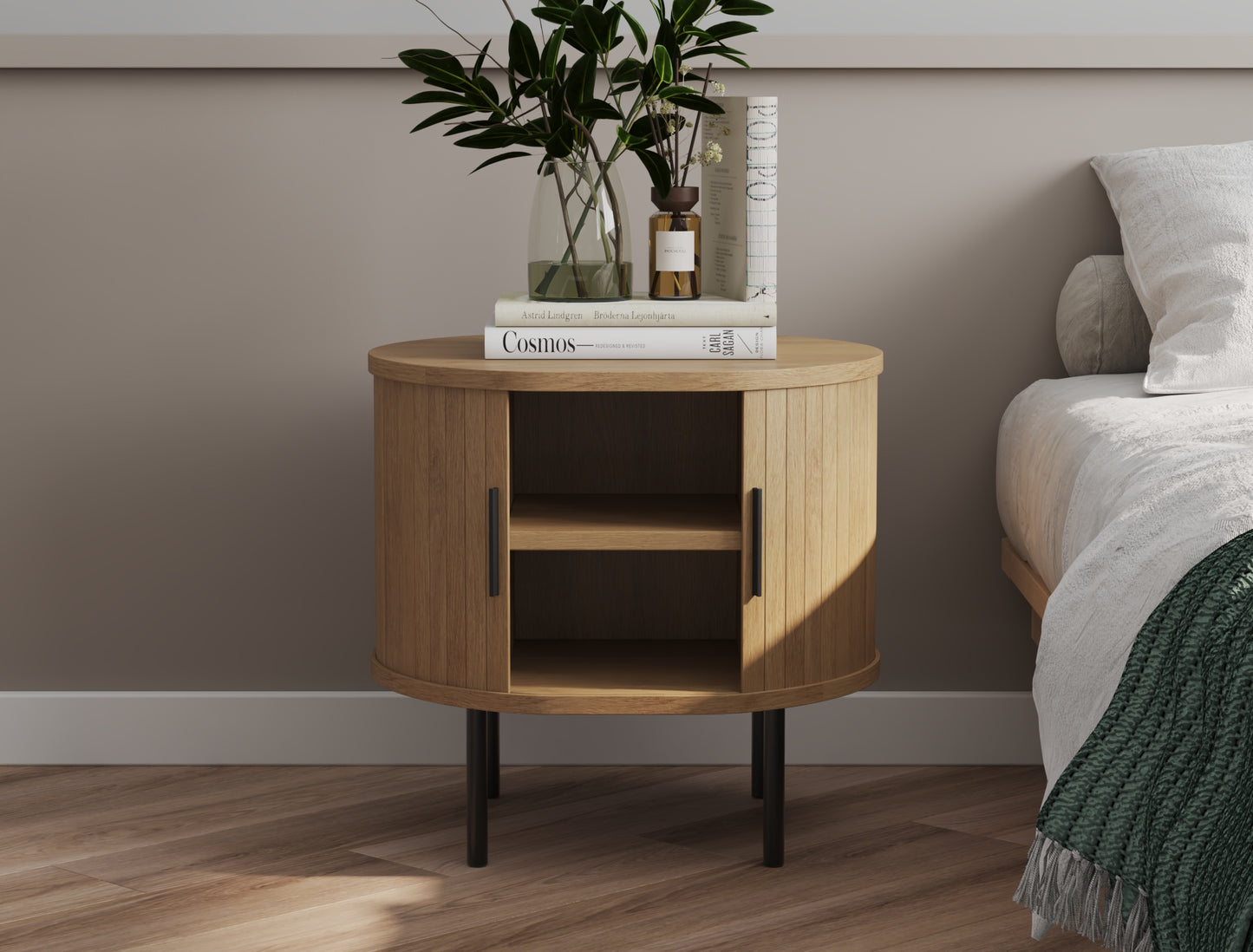 Baxter Natural Bedside Table