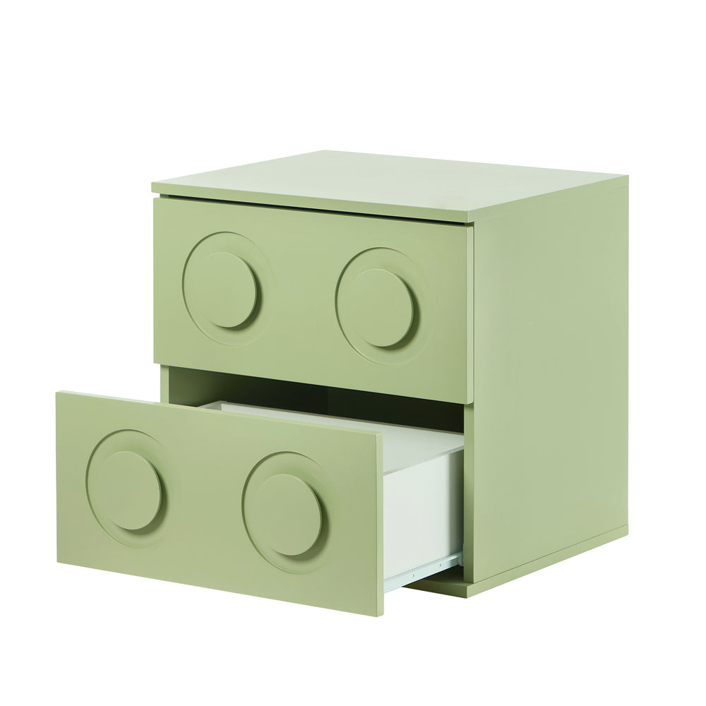 Cassie Green Bedside Table