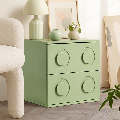 Cassie Green Bedside Table
