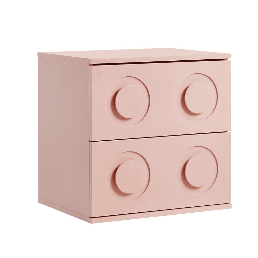 Cassie Pink Bedside Table