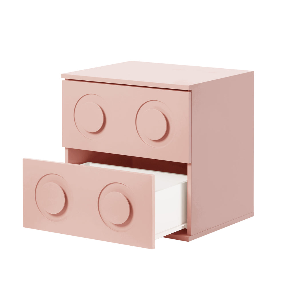 Cassie Pink Bedside Table