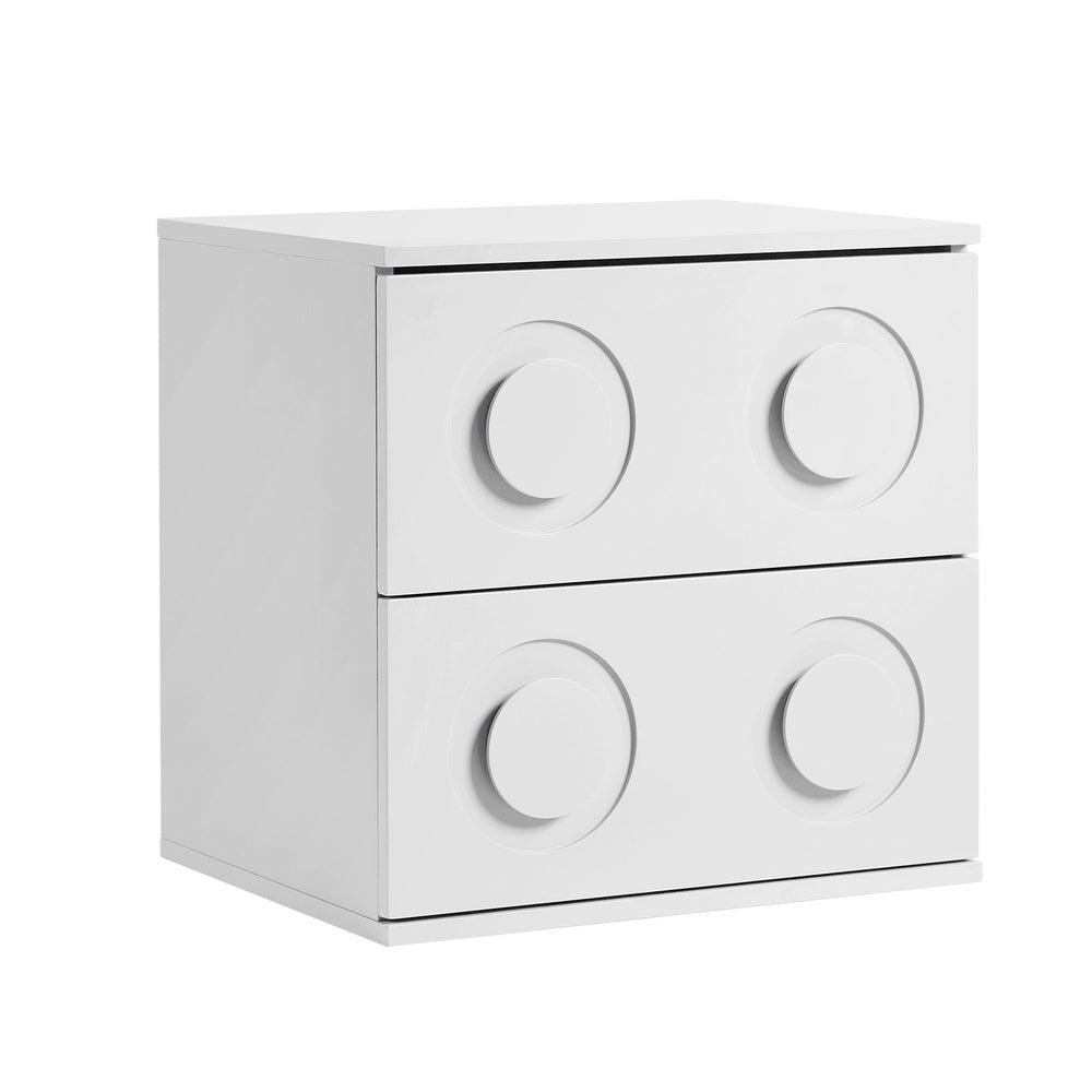 Cassie White Bedside Table