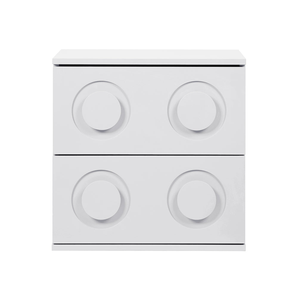 Cassie White Bedside Table