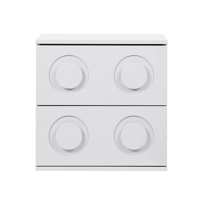 Cassie White Bedside Table