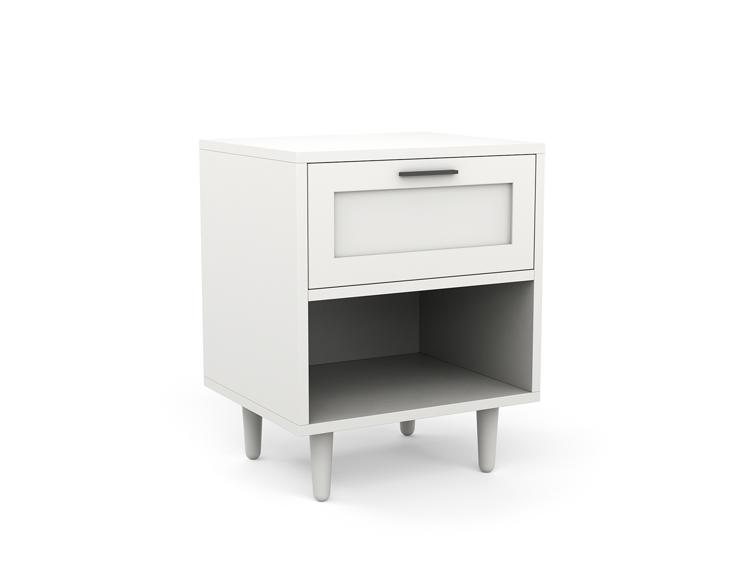 Kenzo White Bedside Table