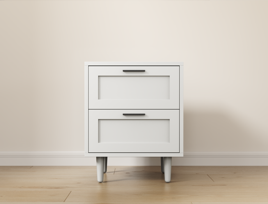 Kenzo II White Bedside Table