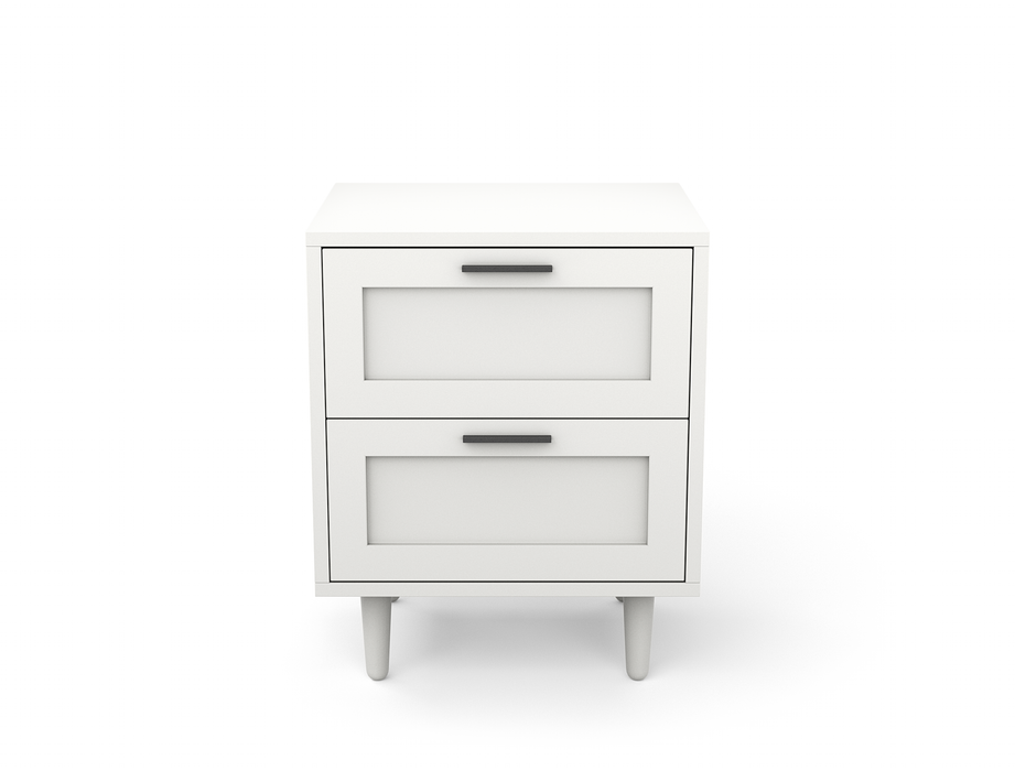 Kenzo II White Bedside Table