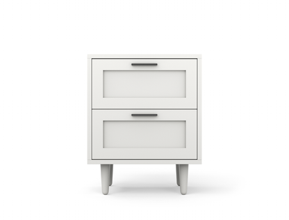 Kenzo II White Bedside Table