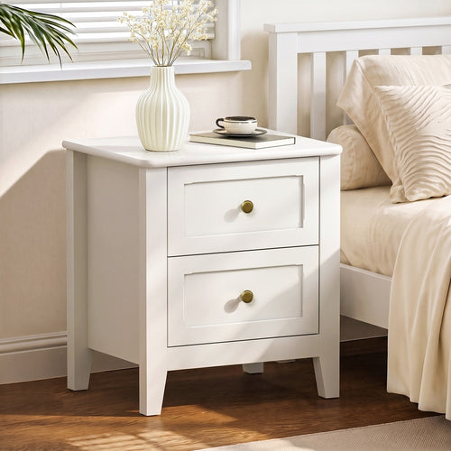 Etta White Bedside Table
