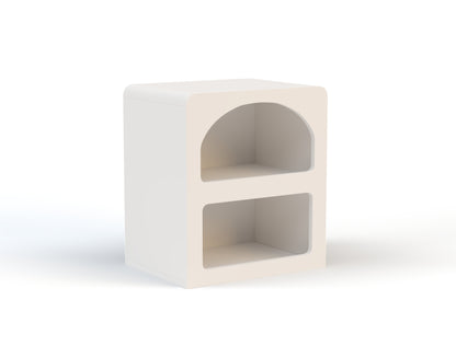 Amara White Bedside Table