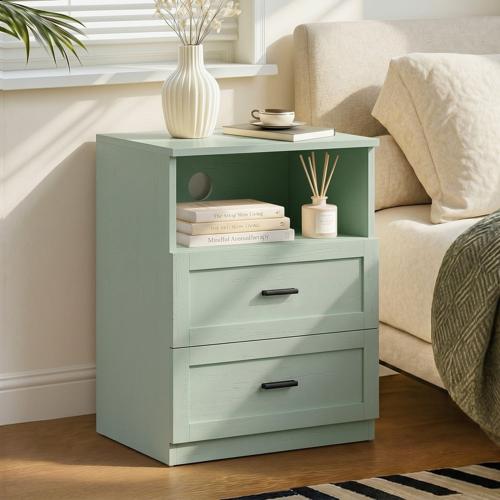 Retro Green Bedside Table