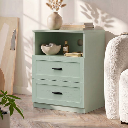 Retro Green Bedside Table