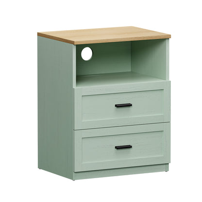 Retro II Green Bedside Table