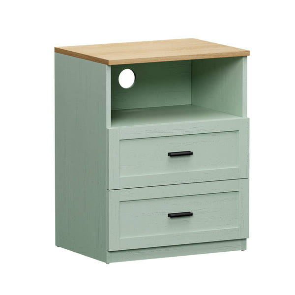 Retro II Green Bedside Table