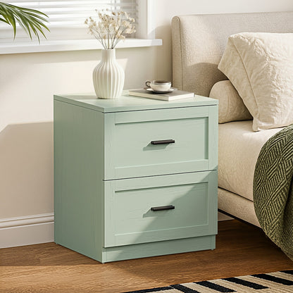 Alex Green Bedside Table