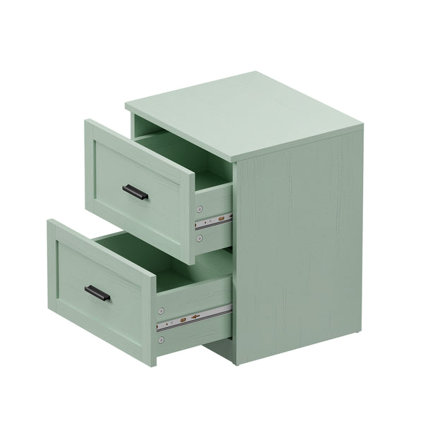 Alex Green Bedside Table